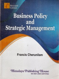 BUSINESS POLICY AND STRATEGIC MANAGEMENT