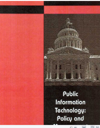 Public Information
Technology:
Policy and
Management
Issues