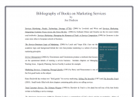 Bibliography of Books on Marketing Services