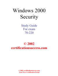 Windows 2000 security