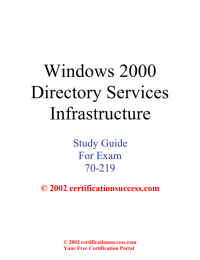 Windows 2000 security Infrastructure