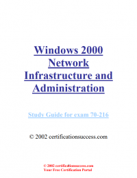 Windows 2000 Network Infrastructure and Administration