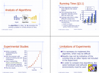 Analysis of Algorithm