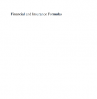 Financial and Insurance Formulas