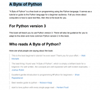 A Byte of Python