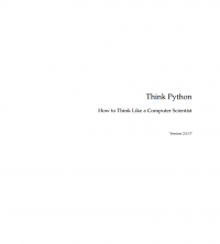 Think Python
How to Think Like a Computer Scientist