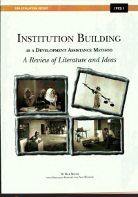 Institution Building as a Development Assistance Method