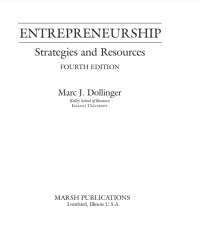 Entrepreneurship: strategies and resources