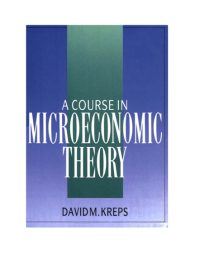 A course in microeconomic theory