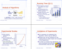 Analysis of Algorithms