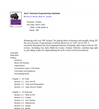 Java™ Extreme Programming Cookbook