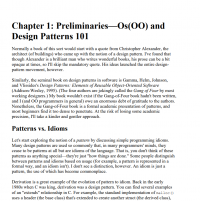 Preliminaries—Os(OO) and Design Patterns